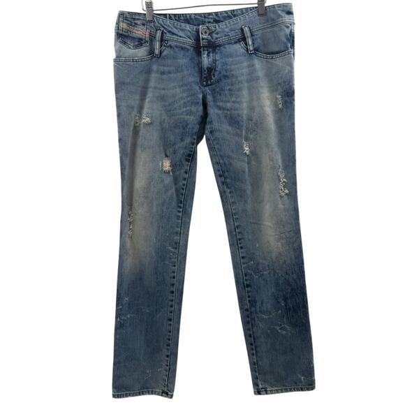 Diesel Matic Men’s Factory Distressed Stretch Jeans Made in Italy Size 31 x 32 - Picture 3 of 14